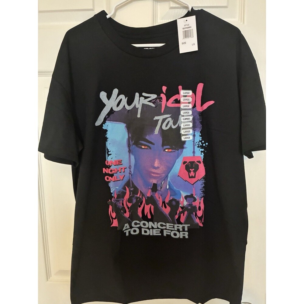 K-Pop Demon Hunters Your Idol Tour Graphic T-shirt Large NEW